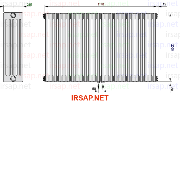 Радиатор IRSAP Tesi 62000/26 T50 CL 01